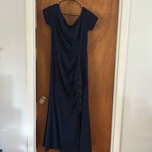New With Tags. Navy blue formal gown